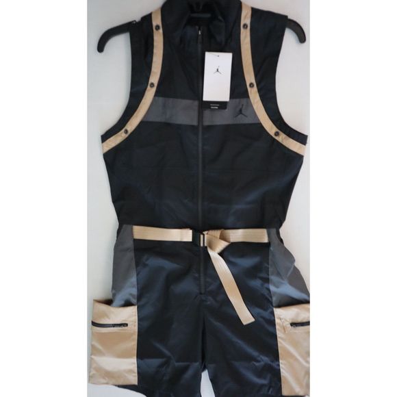Air Jordan DD7089 Women's Sz S Black Next Utility Capsule Flightsuit Romper $185 - Picture 6 of 14